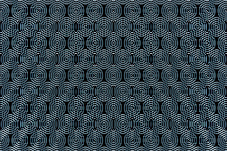 3D rendering. Black and white pattern of cubes of different shapes. Minimalistic pattern of simple...