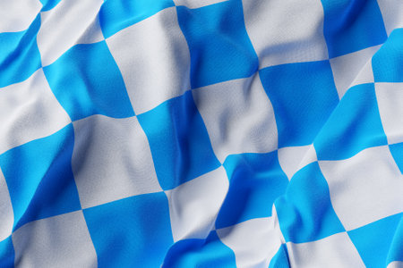 Folds of checkered fabric. texture. close-up. 3d illustration. high quality 3d illustrationの写真素材