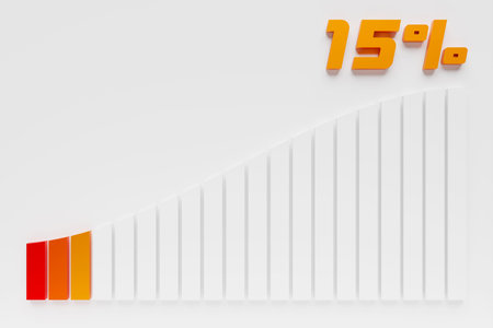Energy meter, battery indicator and charging progress with percentage 3D template. Energy control measurement panel, car dashboardの写真素材