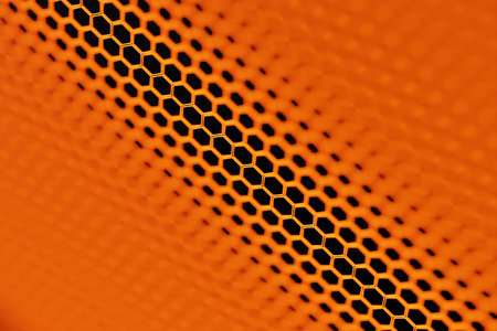 3d illustration of a honeycomb monochrome honeycomb for honey. Pattern of simple geometric hexagonal...