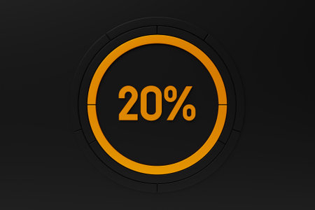 3d illustration of an indicator showing high risk. Normal risk concept on speedometer. Credit rating scaleの写真素材
