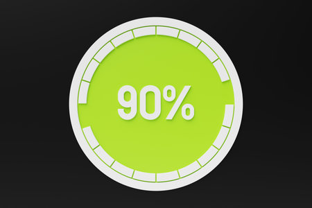 Realistic round color indicator set from bad to good for the interface. 3D illustration