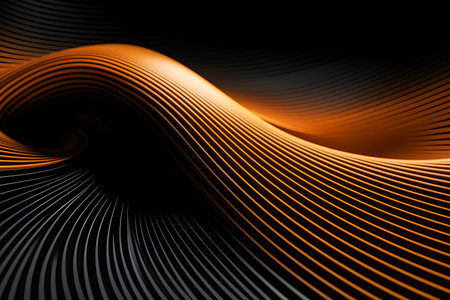 Abstract geometric lines design element, generative aiの素材