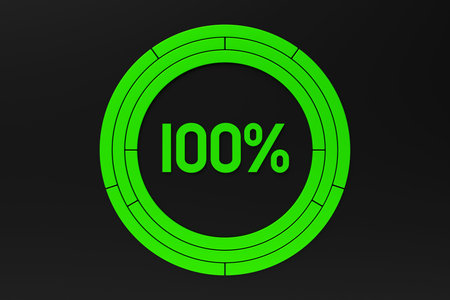 Realistic round color indicator set from bad to good for the interface. 3D illustration