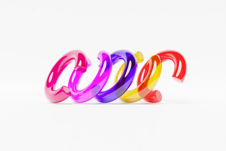 3D rendering, torus geometry shape on white background