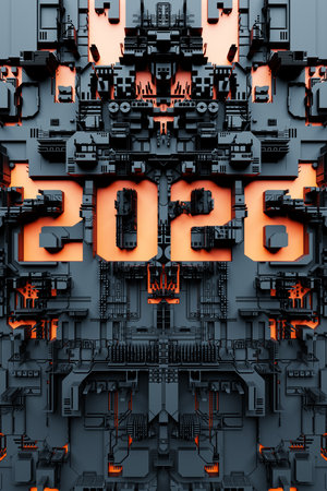 3D abstract geometric tech pattern with a futuristic theme, featuring a tech-themed postcard. Grunge textured wallpaper with a repeating geometric background suitable for sports textiles and clothing designの写真素材