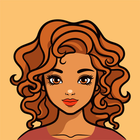 beautiful afro american woman design, vector illustration eps10 graphicのイラスト素材