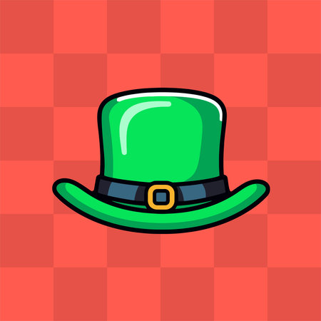 Leprechaun hat. St. Patrick's Day vector illustration.のイラスト素材