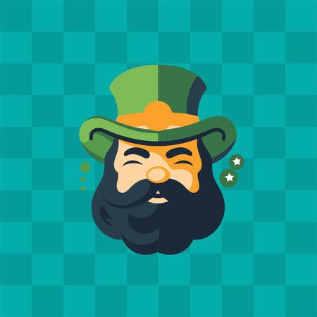 Leprechaun vector icon. St. Patrick's Day.のイラスト素材