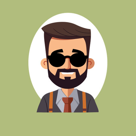 hipster man design, vector illustration eps10 graphicのイラスト素材