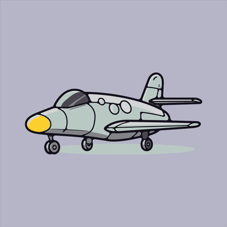 Fighter aircraft. Hand drawn vector illustration of a fighter aircraft.のイラスト素材