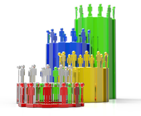 Business cog graph bar growth as conceptの写真素材