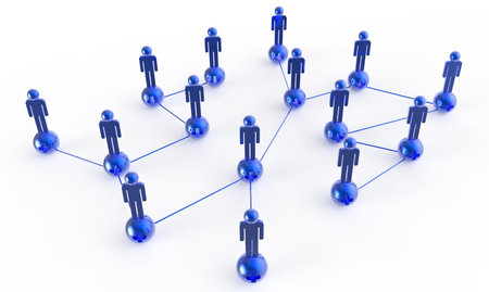 medical network as concept on white background