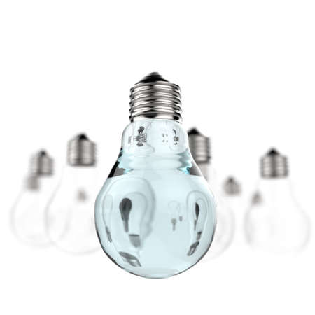 light bulb 3d as leadership conceptの写真素材