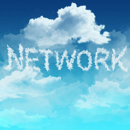 cloud network word as conceptの写真素材
