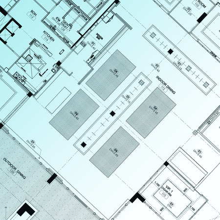 blue print part of architectural project