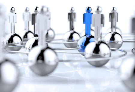 3d stainless human social network as concept 3d stainless human social network as concept