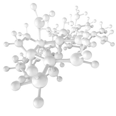 Molecule white color 3d as concept as medical conceptの写真素材