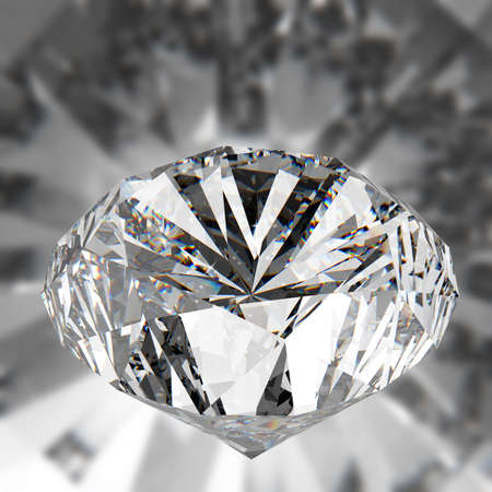 Diamonds isolated on dark 3d model backgroundの写真素材