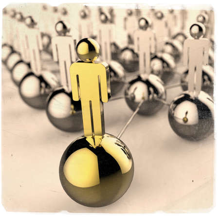 Leader of competition. Concept. 3d illustrationの写真素材