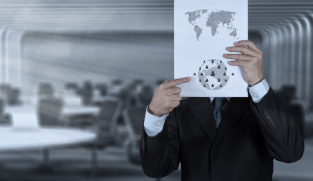 businessman hand show black cover book of success business as conceptの写真素材