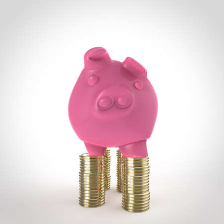 winner piggy bank as conceptの写真素材