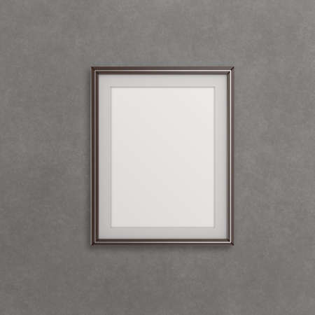 blank modern 3d frame on texture background as conceptの写真素材