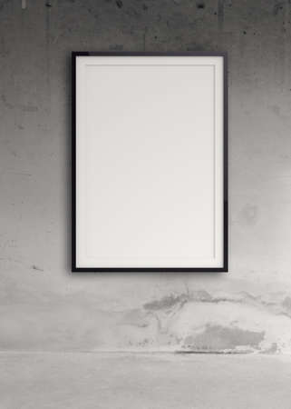 empty modern style frame on composition wall as conceptの写真素材