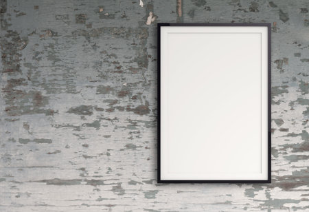 empty modern style frame on composition wall as conceptの写真素材