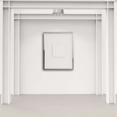 empty modern style frame on composition wall as conceptの写真素材