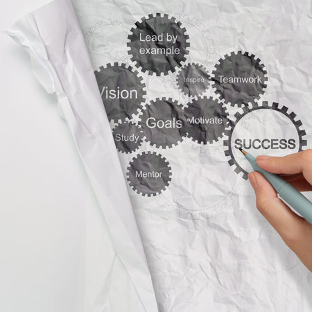 gear business success chart as concept
