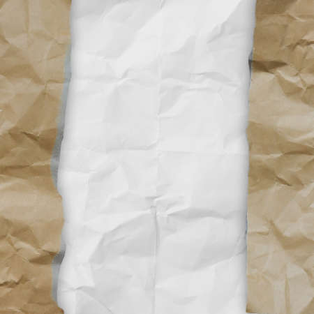 recycle crumpled paper background texture in compositionの写真素材
