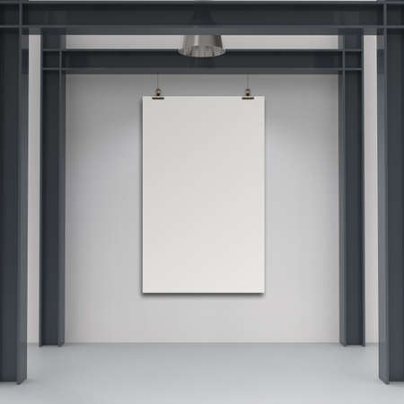 empty modern style frame on composition wall as conceptの写真素材