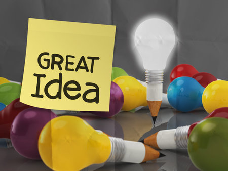 blank sticky note on crumpled paper as creative conceptの写真素材