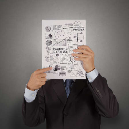 businessman hand show black cover book of success business as conceptの写真素材