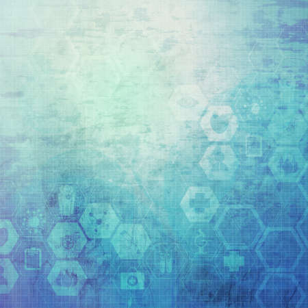 Abstract molecules medical backgroundの写真素材