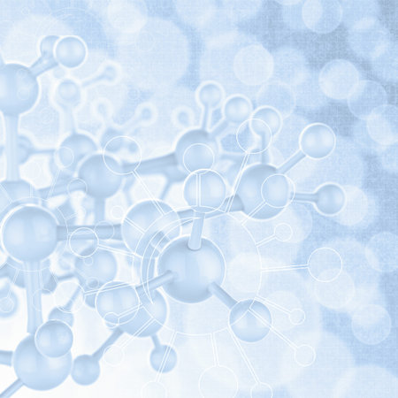 Abstract molecules medical backgroundの写真素材