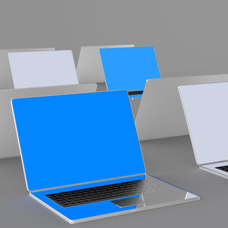 3d network computer as concept の写真素材
