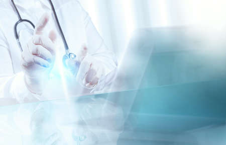 success smart medical doctor working with operating room as conceptの写真素材