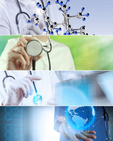 Collage of Various modern medical conceptの写真素材