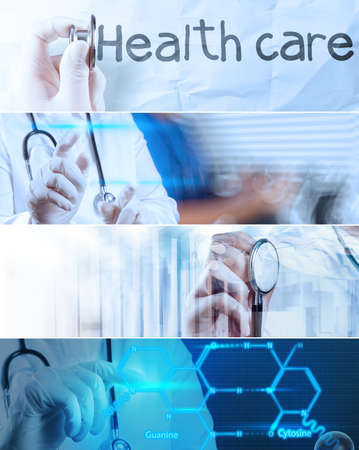 Collage of Various modern medical conceptの写真素材