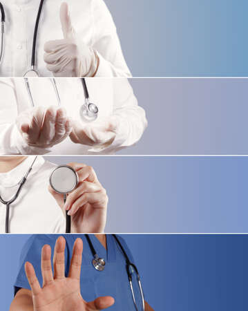 Collage of Various modern medical conceptの写真素材