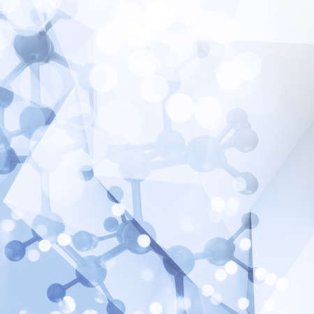 Abstract molecules low poly  medical backgroundの写真素材