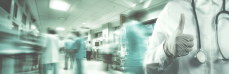 doctor success at hospital and surgeons finish the operation and thumb up.medical healthcare concept.の写真素材