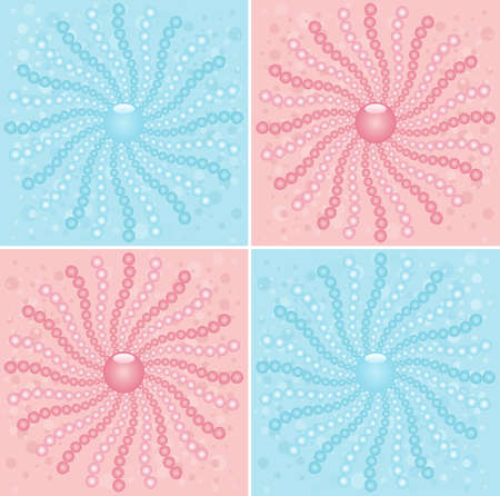 Vector Abstract Bubbles Backgroundのイラスト素材