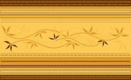 Vector Striped Floral Background のイラスト素材