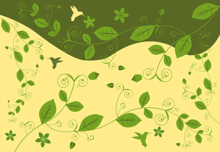 Abstract Floral Backgroundのイラスト素材