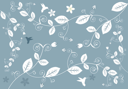 Abstract Floral Backgroundのイラスト素材