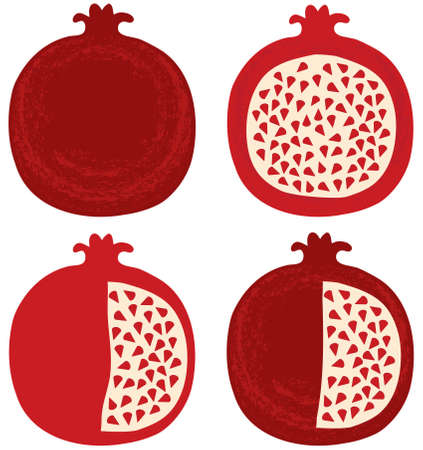 Vector Pomegranate Clip-Artのイラスト素材