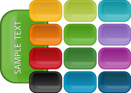 Colorful Glassy Icons Setのイラスト素材